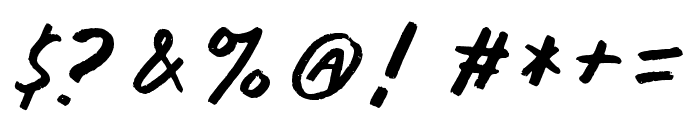 Diary Notes Font OTHER CHARS