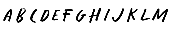 Diary Notes Font UPPERCASE