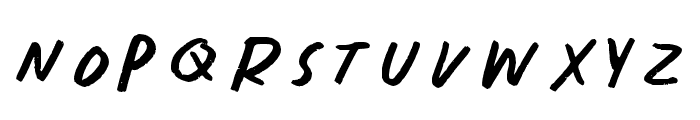 Diary Notes Font UPPERCASE