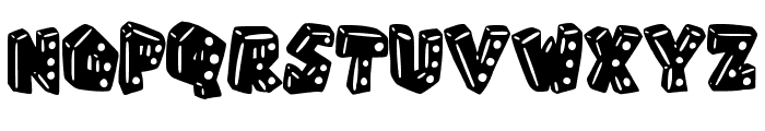 Dice Crazy By Squeeb Cr Regular Font UPPERCASE
