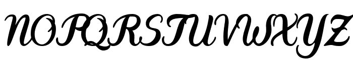 DieCunst Italic Font UPPERCASE