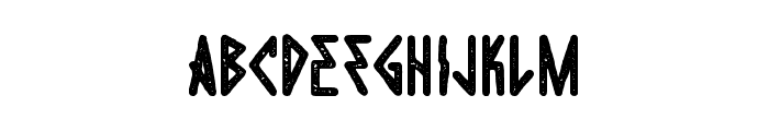 DieHardRough Font LOWERCASE