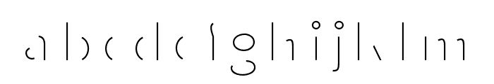 Diffan-Line Font LOWERCASE
