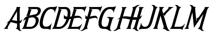 Different Discovery Light Italic Font UPPERCASE