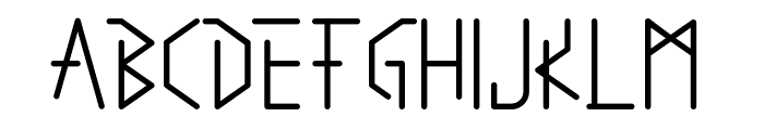 Digichild Font UPPERCASE