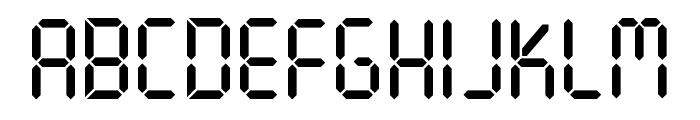 Digital Clock Font Font UPPERCASE