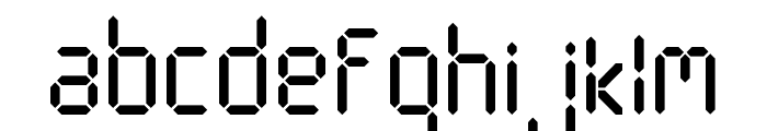 Digital Clock Font Font LOWERCASE