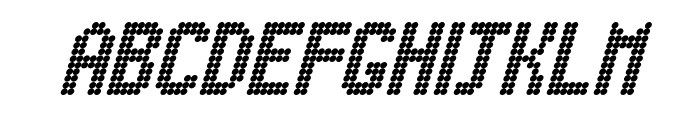 Digital Dot Roadsign Italic FONT