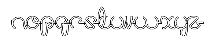 Digital Handmade-Hollow Font LOWERCASE