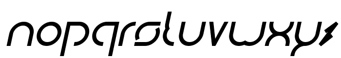 Digital Man Bold Italic Font LOWERCASE