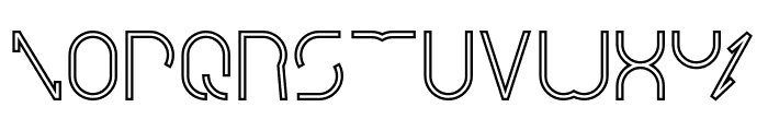 Digital Man-Hollow Font UPPERCASE