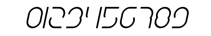 Digital Man Italic Font OTHER CHARS