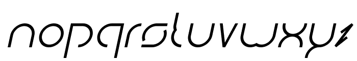 Digital Man Italic Font LOWERCASE