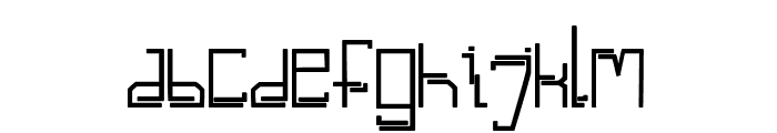 Digital Space Font LOWERCASE