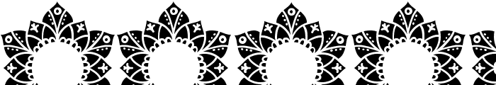 Dignity Mandala Monogram Font OTHER CHARS