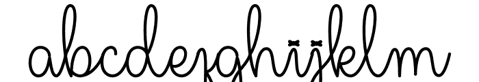 Dilla Rabbit Font LOWERCASE