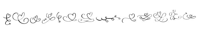 DingbatsLoveSwirlRegular Font LOWERCASE