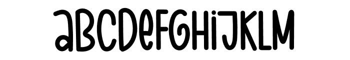 Dinner At Night Font LOWERCASE