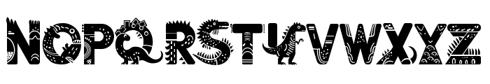 Dino Forest Font LOWERCASE