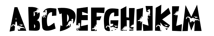 Dino Kids Font LOWERCASE