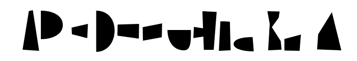 Dino Moose Black Font LOWERCASE