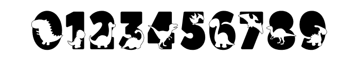 Dinosaur Family Font OTHER CHARS