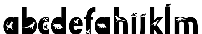 Dinosaur Island Font LOWERCASE