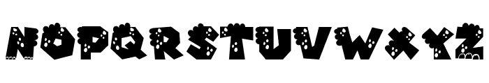 Dinosaur Roar Font Bold Font UPPERCASE