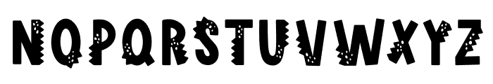 Dinosaur kingdom Font UPPERCASE