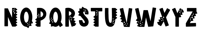 Dinosaur kingdom Font LOWERCASE