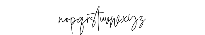 DirallieSignature-Regular Font LOWERCASE