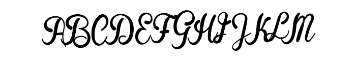 Direct Signature Font UPPERCASE