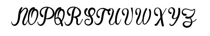 Direct Signature Font UPPERCASE