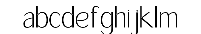 Dirndle Extra Light Font LOWERCASE