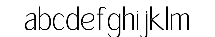 Dirndle-ExtraLight Font LOWERCASE