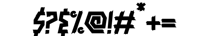 Dirtchunk Font OTHER CHARS