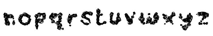 DirtySwirl-Regular Font LOWERCASE