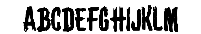 Dirtybrusher Regular Font UPPERCASE