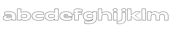 DiscgentOutline-Regular Font LOWERCASE