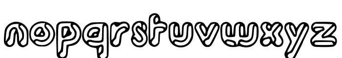 Disco Queen Outline Font LOWERCASE
