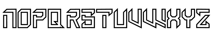 Discrown Outline Font UPPERCASE