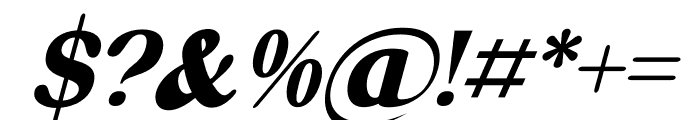 Dishcek Italic Font OTHER CHARS