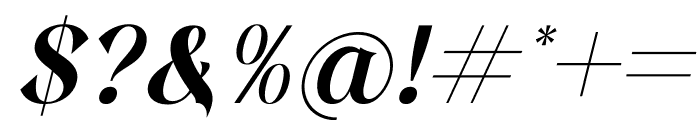 Dishta Bikailen Italic Font OTHER CHARS