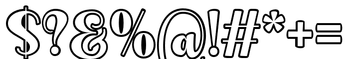 Disney-Outline Font OTHER CHARS