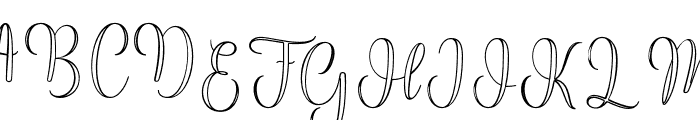 DisneyOutline-Regular Font UPPERCASE