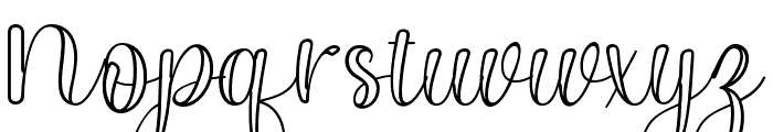 DisneyOutline-Regular Font LOWERCASE