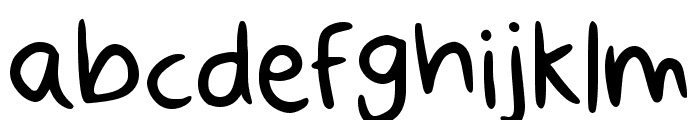 Disordered Regular Font LOWERCASE