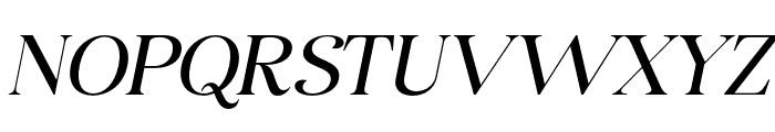 Display Elyra Italic Font UPPERCASE