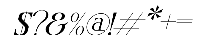 Display Magazine Italic Font OTHER CHARS