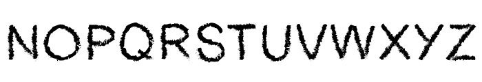 Distant Rough Font LOWERCASE